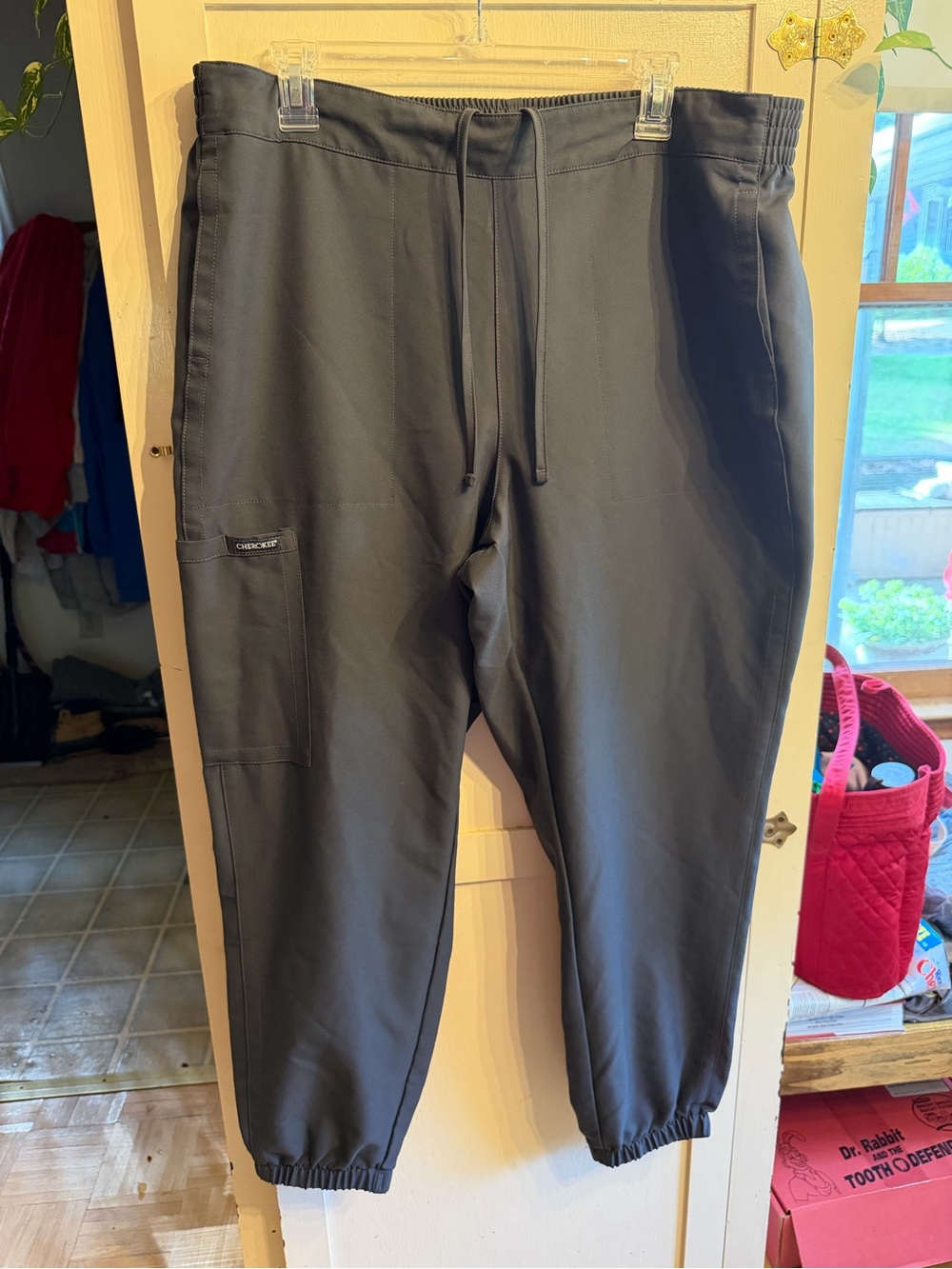 ✨5/$30✨ Cherokee Pewter Drawstring Jogger Scrub Pants